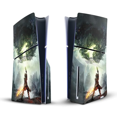 Skin PS5 Slim Dragon Age parfait pour un coin gaming RPG