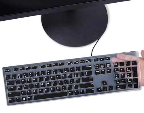 Protector de teclado DAMMOMKO compatible con Amazon Basics US QWERTY miniatura 1