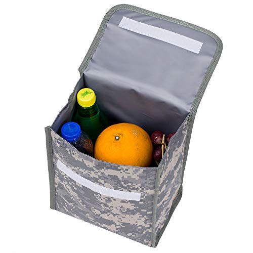 Image of Wildkin Kids Insulated Lunch Bag for Boys and Girls, Lunch Bags is Ideal Size for Packing Hot or Cold Snacks for School and Travel, Mom's Choice Award Winner, BPA-Free (Digital Camo)