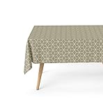 Tratamiento antimanchas para evitar que cualquier tipo de líquido traspase el tejido. Ideal para mesa de comedor, cocina y exterior. Tejido elegante a la vista, evitando el aspecto de los manteles plástificados.