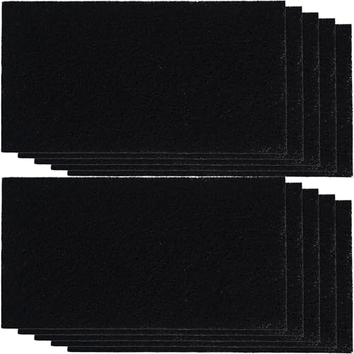 10 Pack Cat Litter Box Filter Replacement Activated Charcoal Carbon Odor Filter Inserts Compatible with Van Ness Corner Enclosed Cat Pan & CP77 Enclosed Sifting Litter Pan