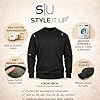 Style It Up Personalised Men's Women's Unisex Crew Neck Sweatshirt – Custom Print Brushed Fleece Jumper, Cotton Blend, Classic Everyday Wear (Black, M) #2