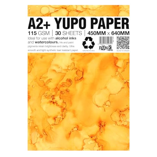 Tintas de alcohol sobre papel Yupo A2+ para evitar manchas y lograr degradados limpios