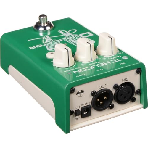TC Helicon DUPLICATOR Ultra-Simple Vocal Effects Stompbox with Doubling, Reverb and Pitch Correction
