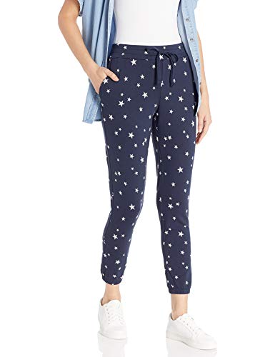 BB Dakota Junior's Lucky Stars Printed French Terry Sweatpant, Oil Slick, Medium