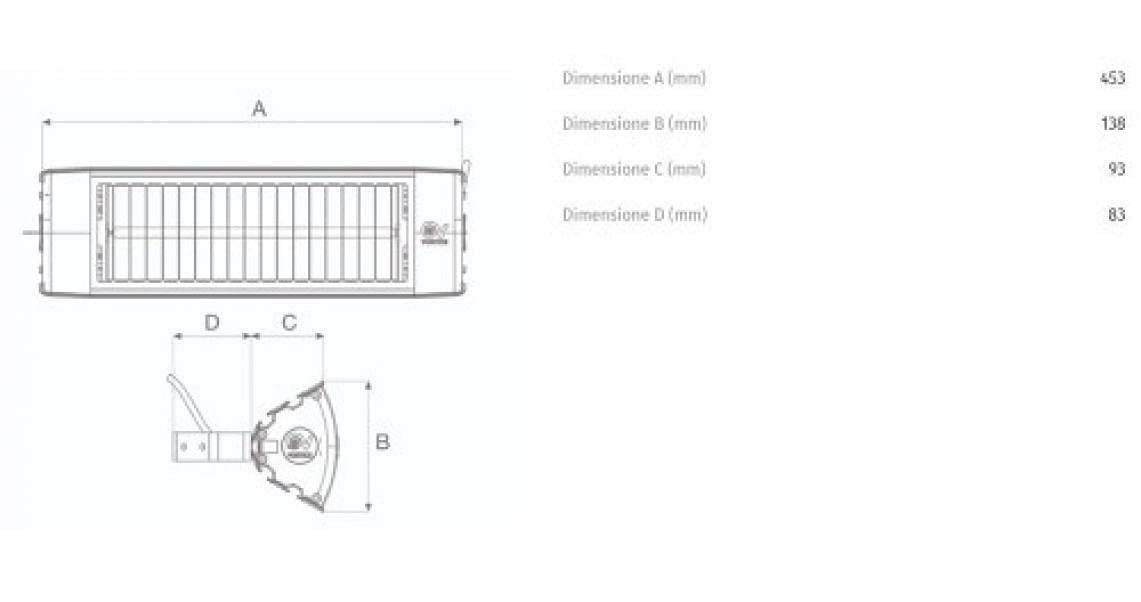 Vortice LAMPADA RISCALDANTE SERIE THERMOLOGIKA SOLEIL SYSTEM 70070