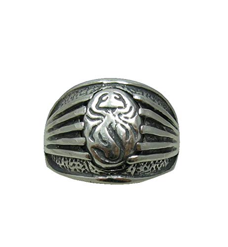 Bague en argent massif 925 Chevalier Scorpion à porter au quotidien