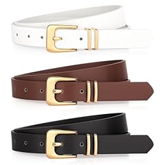 Black/White/Coffee(gold Buckle)