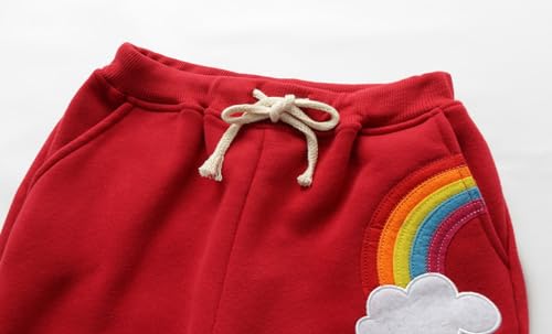 Image of Mud Kingdom Kids Fleece Jogger Pants Winter Cute Bear