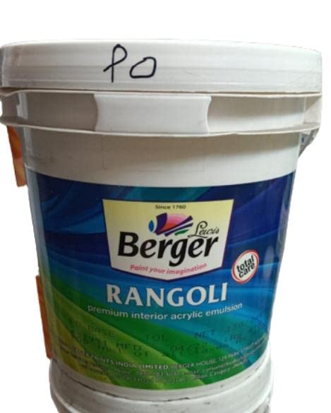 Indian Paints Berger Rangoli lite 20 LTR PO : Amazon.in: Home Improvement