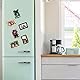 BELLE VOUS 12er Pack Assortierter Magnetischer Bilderrahmen für Kühlschrank - Foto Magnete für 10 x 15 cm Fotos - Magnete Selbstgestalten/Collage Fotomagnete Kühlschrank & Metalloberflächen