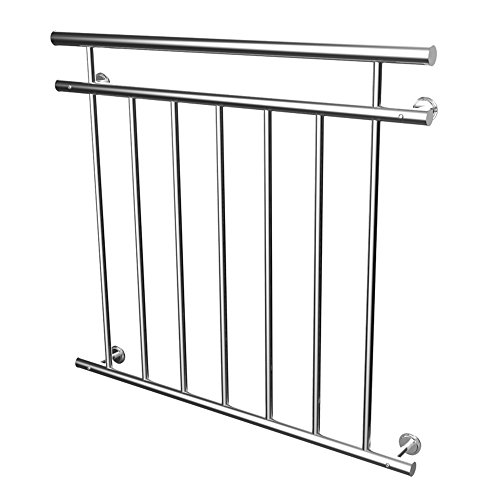 Preisvergleich Produktbild MCTECH® 100 x 90 cm Edelstahl Französischer Balkon Geländer Balkongeländer Geländer Stabgeländer