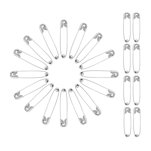 24Pcs Safety Pin Set | 5 cm Safety Pins for Womens Saree & Clothes (Silver Color)