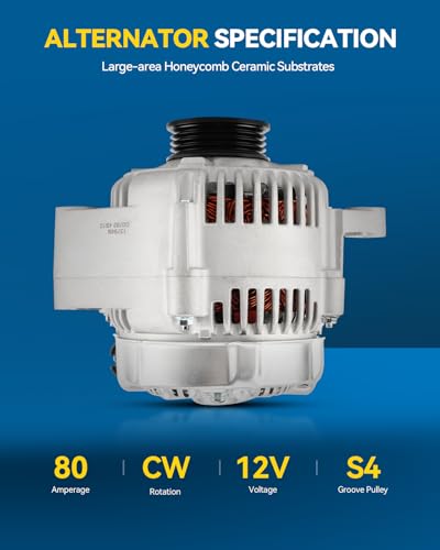 Image of PHILTOP 80Amp Alternator for Toyota Tacoma 4Runner Tundra