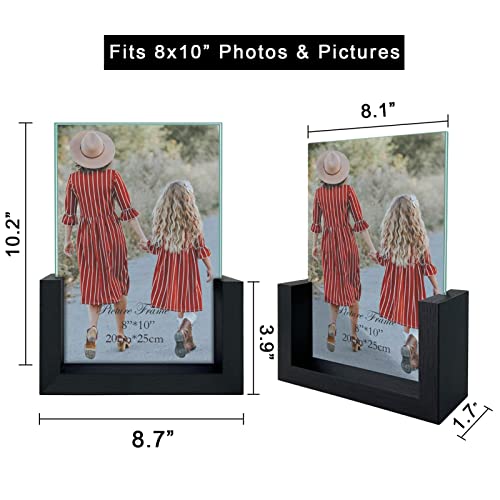 Cadres photo en verre 20x25 cm pour décoration salon et bureau