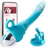 Dildo Vibrator Sex Toys Machine - MOMONII 10.83" Upgraded APP Control Machines with 10 Deep Thrusting & 10 Vibrating Modes, Heated Dildos Adult Toy with Removable Suction Cup for Women Men Couples