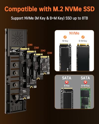 Enclosure M.2 NVMe SSD Adaptador USB 3.2 Gen 2 Rojo miniatura 3