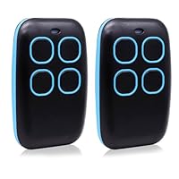 Universal Garagentor Fernbedienung, 4-in-1 Multifrequenz Rolling Code & Fester Code, Kompatibel mit 90+ Marken, Garagentoröffner Universal 433 MHz (Blau)