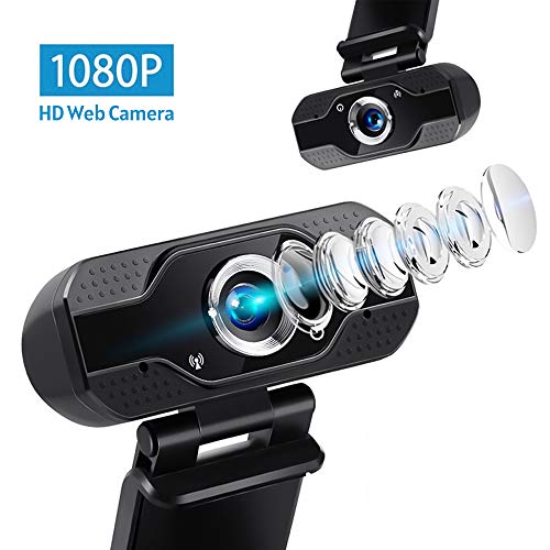 Microfone integrado para webcam USB da Docooler para transmissão ao vivo, chamadas de vídeo e ensino
