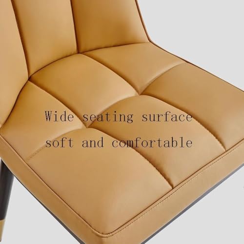 Chaise de salle a manger anti tache lot de 2 chaises cuir modernes gris - 6