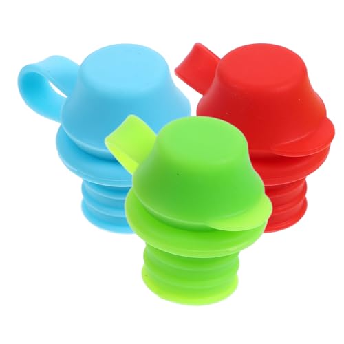 Coophya 3 Stück Bunte Flaschensauger & -schnabel