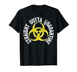 Straight Outta Quarantine Shirt Funny Social Isolation T-Shirt