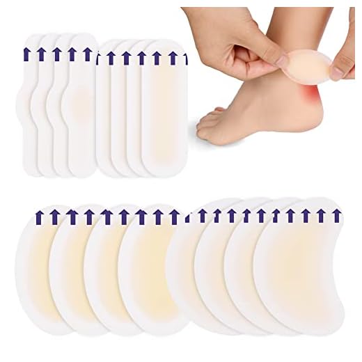 ACWOO Apósitos Ampollas, 16Pcs Apósitos Para Ampollas, Gel Cuidado de Pies, Parches de Prevención de Ampollas, Parches de Ampollas, Prevención De Ampollas En Pies, Dedos y Talones