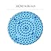 ChuYiElegance Acupressure Mat for Foot Massage, Foldable Yoga Mat for Living Room and Gym, Blue Round