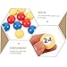 GALPADA 30pcs Strong Bingo Balls Numbered Game Balls for Parties Celebrations Events Easy to Find