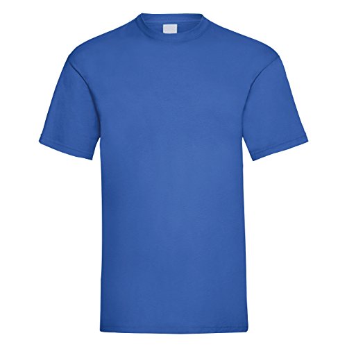 Universal Textiles Mens Value Short Sleeve Casual T-Shirt (Large) (Cobalt)