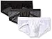 Astarin Mens Cotton Breathable Low Rise Trunks Underwear Boxer Briefs pack( BLACK-WHITE-GRAY,Medium)