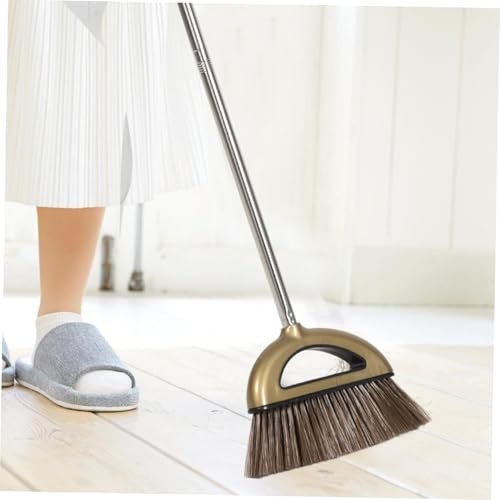 MUCKLILY Kehrgarnitur mit Langem Stiel Flexibler Besen und Kehrschaufel Set Langlebiges Haushaltsreinigungsset mit Haarentferner kamm Platzsparend Einfach Aufzuhängen für Küche und – Bild 7