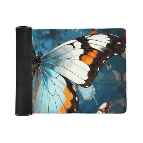 Grand tapis de souris de jeu papillon tapis de bureau antidérapant xxl informatique - 3