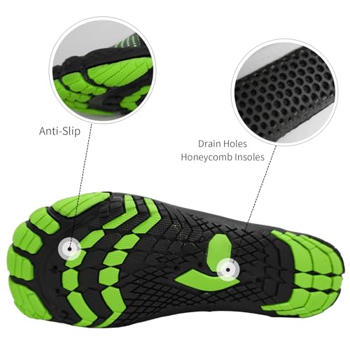 Image of Queday Water Shoes for Women Men Quick Dry Barefoot Shoes Athletic Lightweight Sports Aqua Socks Outdoor Swim Fishing Hiking Diving Surf Walking Kayaking