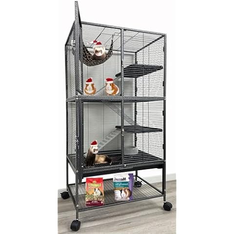 Mcage 4-Tier Rolling Small Animal Cage Cover