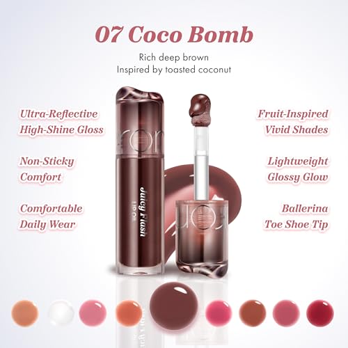 Image of rom&nd JUICY FLASH LIP OIL 07 COCO BOMB