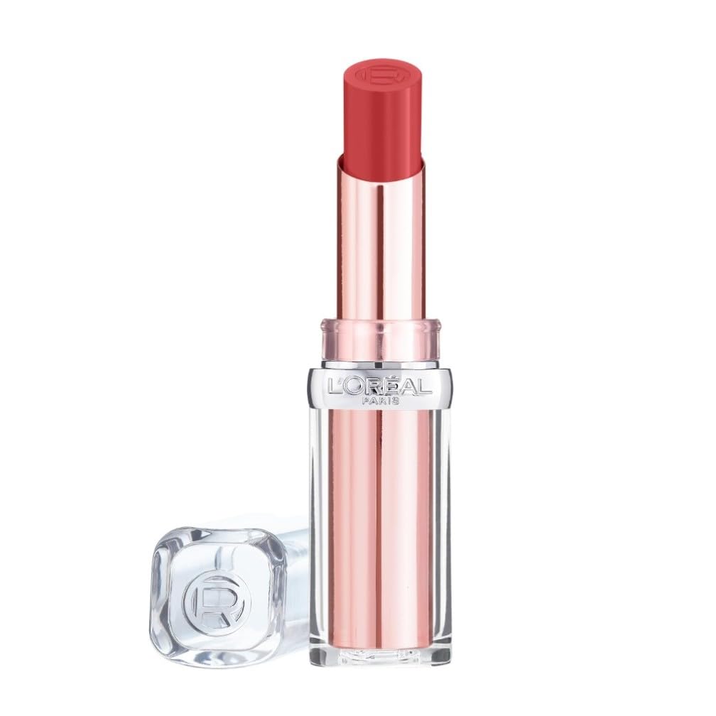 L'Oreal Paris Lipstick, Balm-In-Lipstick, Keep Lips Hydrated, Smooth & Moisturising, Natural-Looking Shiny Finish, Glow Paradise, Shade: 351 Watermelon Dream
