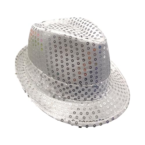 AWAVM Garçon Fille Costume Enfants Chapeau Western Jazz Dance Cap (White)