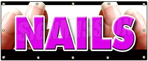 Nails Banner Sign Nail Salon Manicure spa Signs