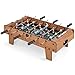 Giantex Foosball Table, 27in Mini Football Table Game w/ 2 Footballs, Score Keepers, ASTM Certification, Wood Soccer Table Top for Kids, Family Night, Parties, Game Rooms (Natural)