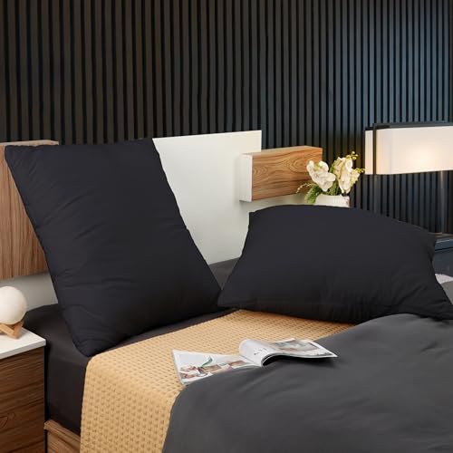 image for Utopia Bedding Throw Pillows Insert (Pack of 2, Black) - 26 x 26 Inche