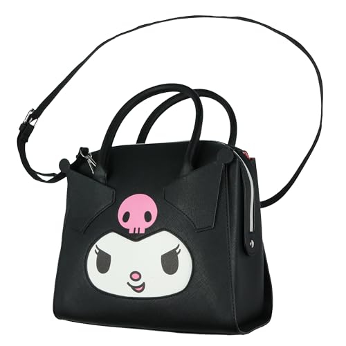 Sanrio Hello Kitty and Friends Kuromi Women's Top Handle Satchel Handbag Faux Leather Cossbody Purse