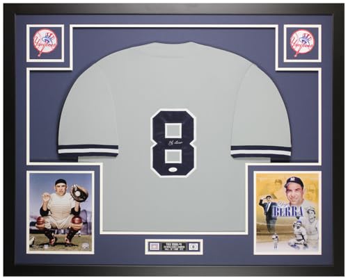 Yogi Berra Autographed Gray New York Jersey