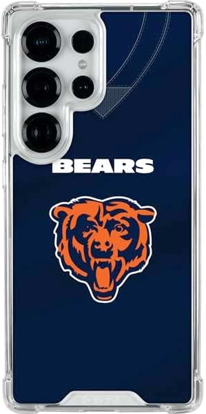 Skinit Clear Phone Case Compatible with Galaxy S25 Ultra - Officially Licensed NFL Chicago Bears Retro Logo Design