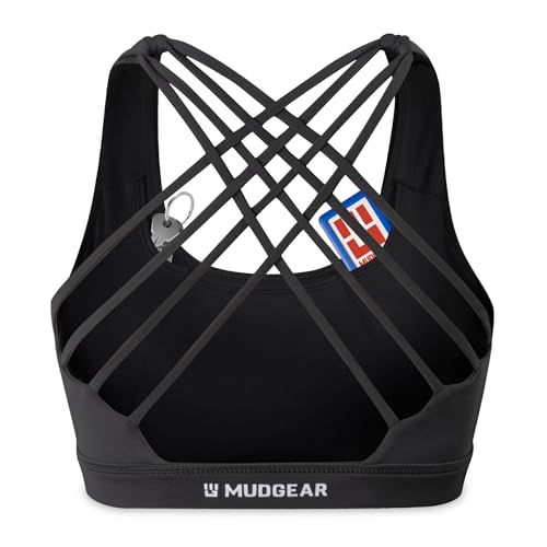 Women’s High-Impact Sports Bra, Sweat-Resistant with Hidden Pockets, Wireless Criss-Cross Strappy Back & Removable Pads2