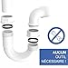 Variosan 11497 - Sifón de tubo flexible (1 1/2", 2 conectores de...