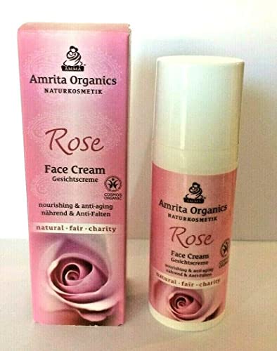Amrita Organics 50 ml Rose Gesichtscreme Face Cream Anti Aging