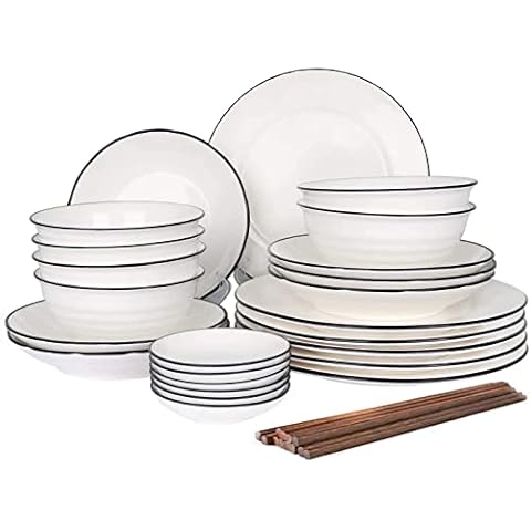 CSYY 30-Piece Ceramic Dinnerware Set Cover