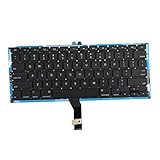 Hohe Qualität. Almencla Tastatur US QWERTY Austausch Keyboard Hintergrundbeleuchtung Replacement für MacBook Air 13 Zoll A1369 A1466 Laptop