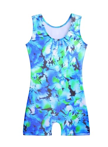 Image of HOZIY Gymnastics Leotards for Girls Unicorn Aurora Rainbow Mermaid Dinosaur Cupcake Sparkle Biketard Toddlers Kids Children